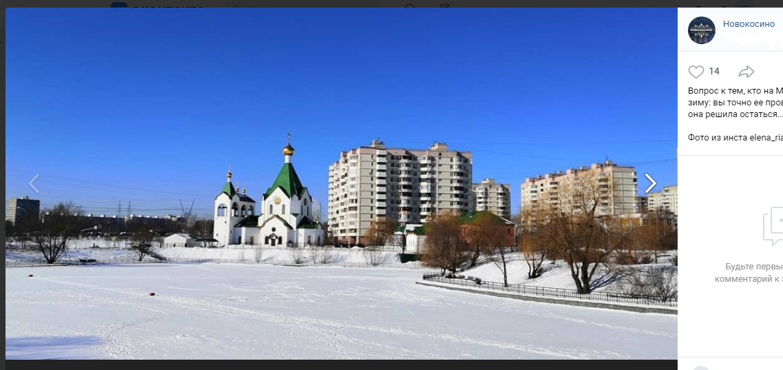 Новокосинский парк фото